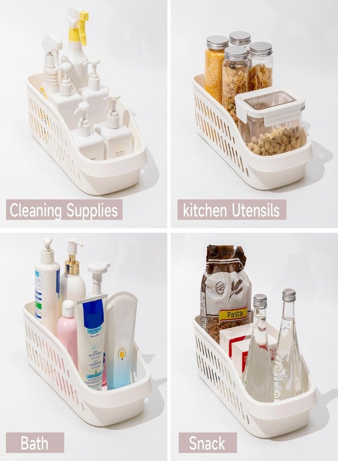 LUFOFOX 3 Pack Pantry Organizers and Storage with Wheels Pull Out Kitchen Cabinet Organizers and Storage Multi-purpose Rolling Organizer Bin for Food, Snack, Cleaning Supplies - Image 5